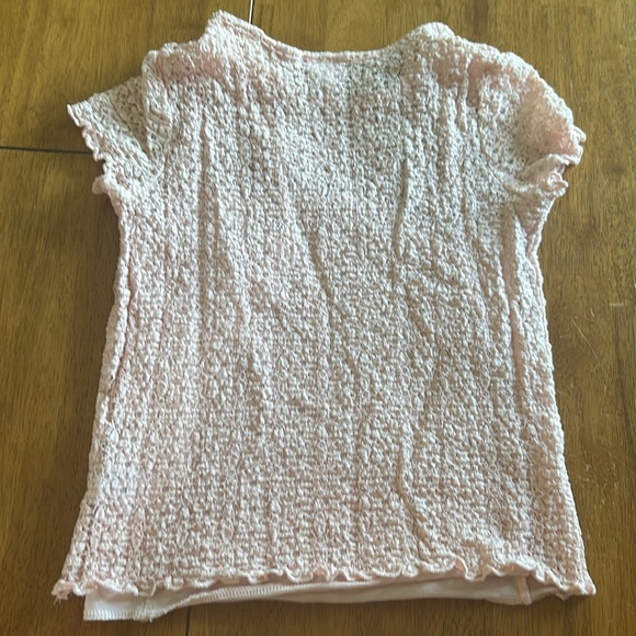 Art Class pink lace short sleeve shirt w/attached pink cami tank large 10/12 - Picture 4 of 4